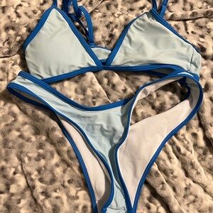 Blue Women's Swimwear Set